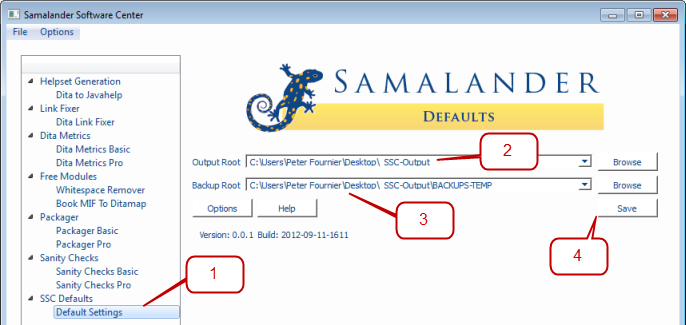 Samalander Software Center Defaults UI